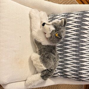 Vintage Molly Husky Plush Dog - Gray and White 13” NWT